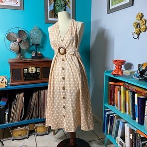 ASOS polka dot halter dress